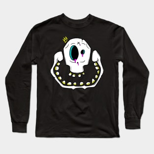 Smiley Skull Long Sleeve T-Shirt